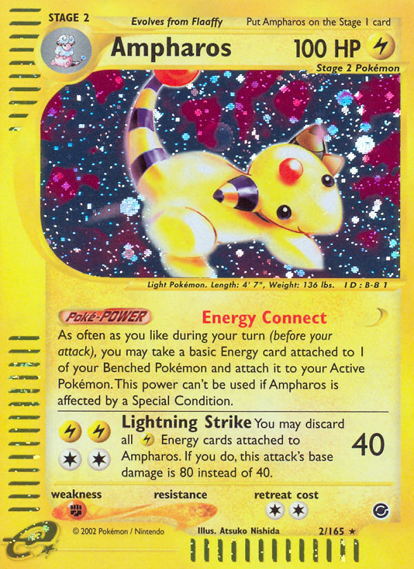 Ampharos – Expedition Base Set 2/165 Pokémon card