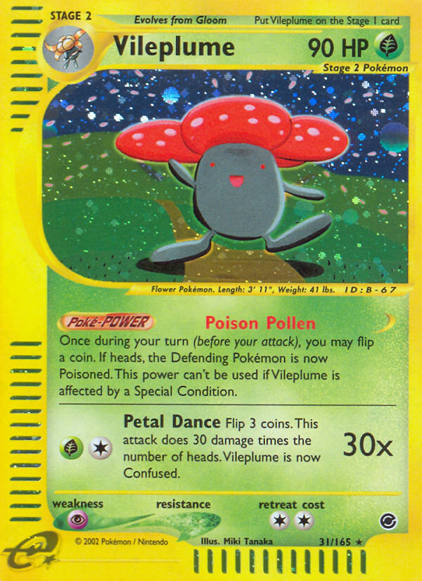 Vileplume – Expedition Base Set 31/165 Pokémon card