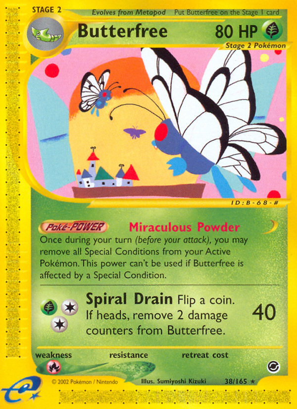 Butterfree – Expedition Base Set 38/165 Pokémon card