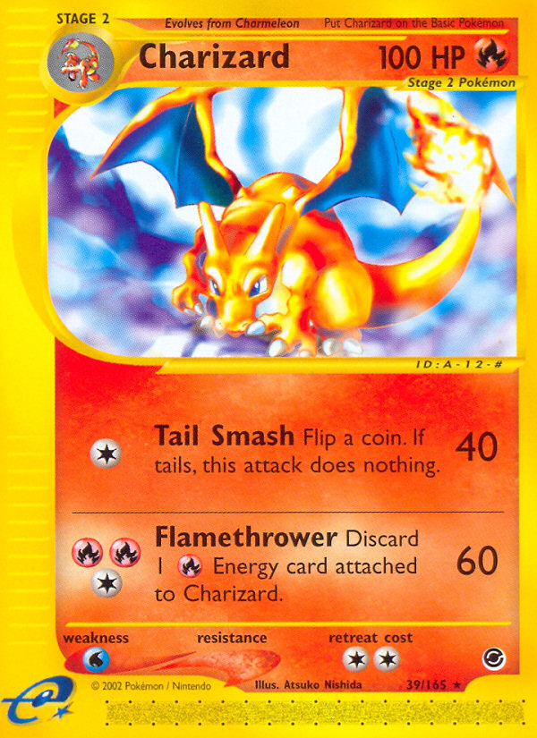 Charizard – Expedition Base Set 39/165 Pokémon card