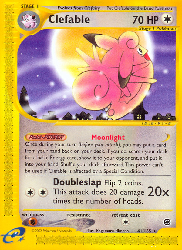 Clefable – Expedition Base Set 41/165 Pokémon card