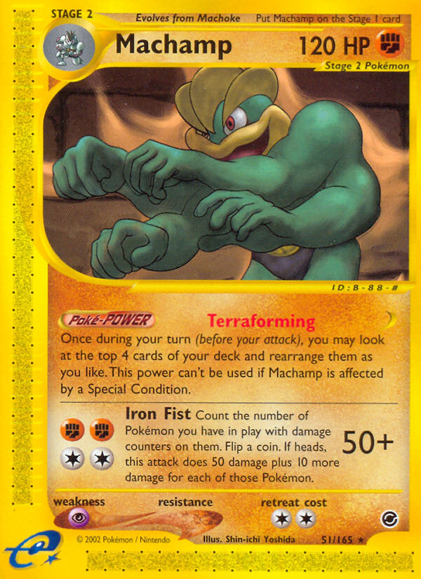 Machamp – Expedition Base Set 51/165 Pokémon card