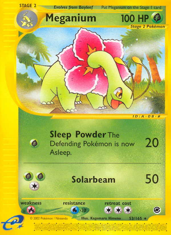 Meganium – Expedition Base Set 53/165 Pokémon card