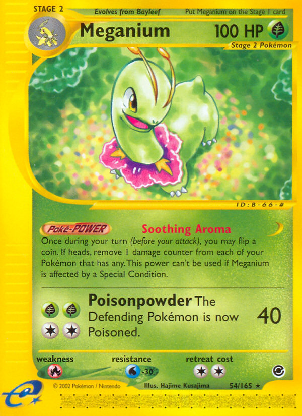 Meganium – Expedition Base Set 54/165 Pokémon card