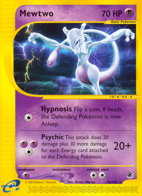 Mewtwo – Expedition Base Set 56/165 Pokémon card