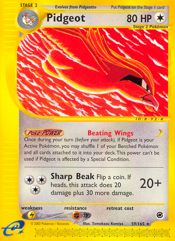 Pidgeot – Expedition Base Set 59/165 Pokémon card