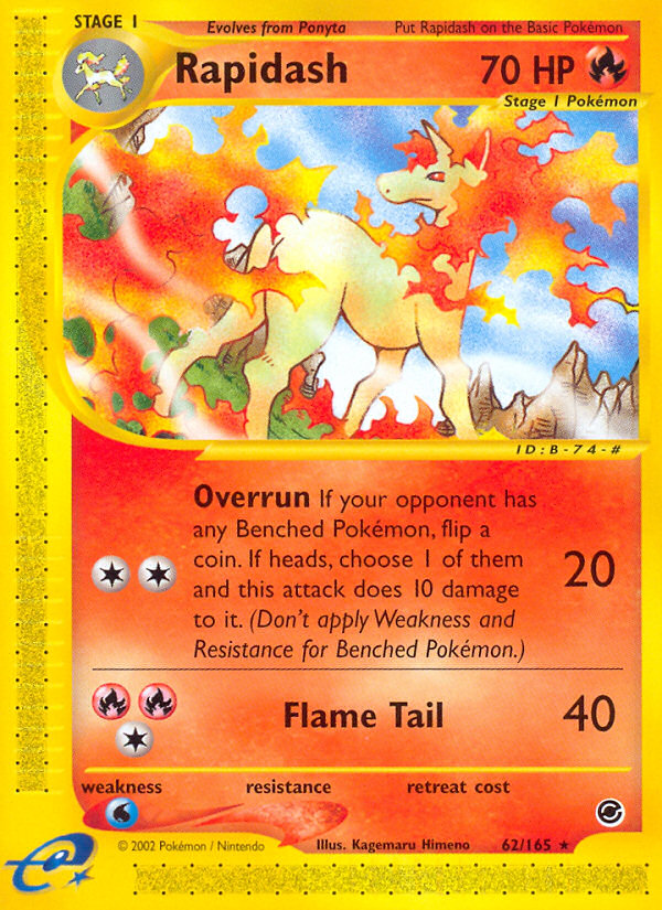 Rapidash – Expedition Base Set 62/165 Pokémon card