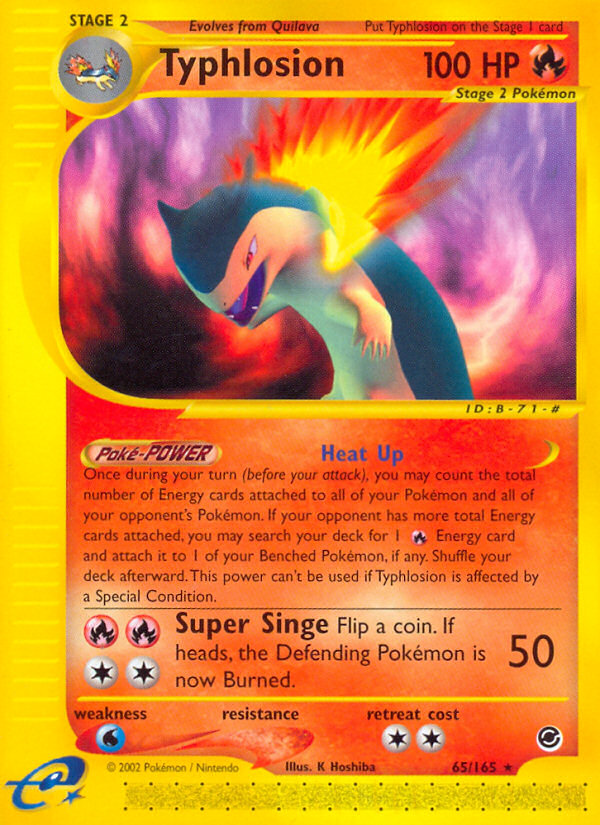 Typhlosion – Expedition Base Set 65/165 Pokémon card