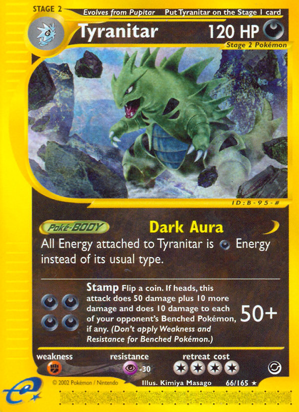 Tyranitar – Expedition Base Set 66/165 Pokémon card
