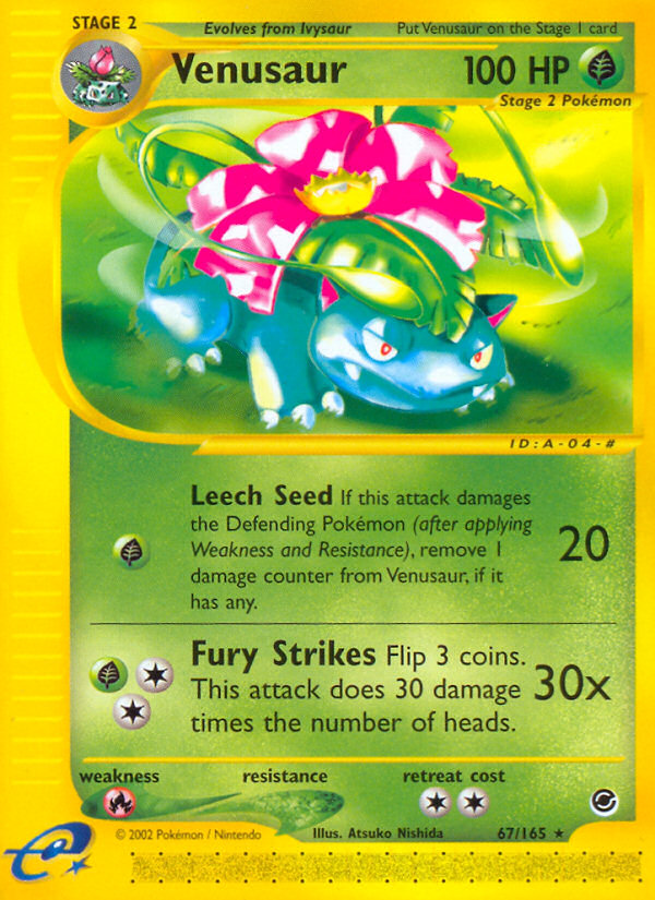 Venusaur – Expedition Base Set 67/165 Pokémon card