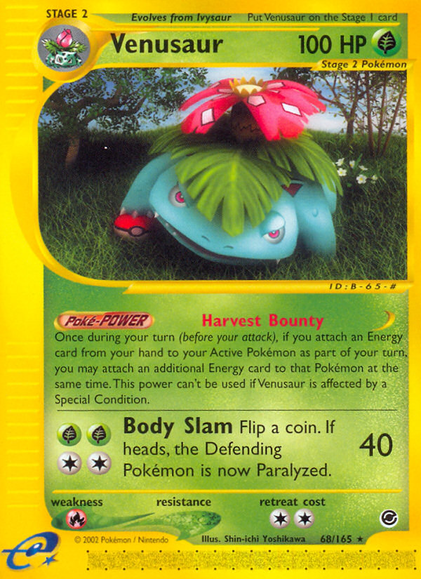 Venusaur – Expedition Base Set 68/165 Pokémon card