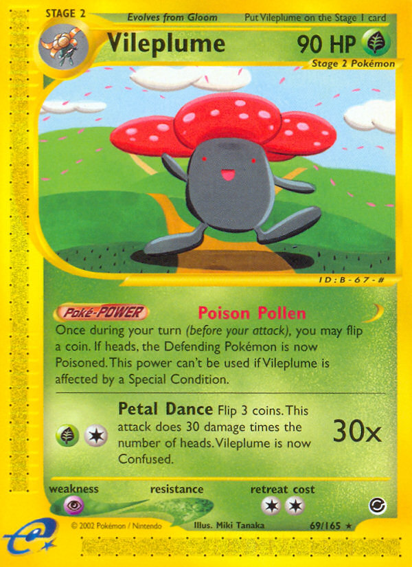Vileplume – Expedition Base Set 69/165 Pokémon card