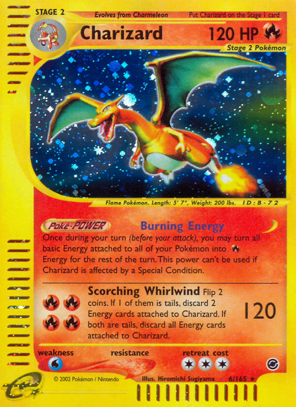 Charizard – Expedition Base Set 6/165 Pokémon card