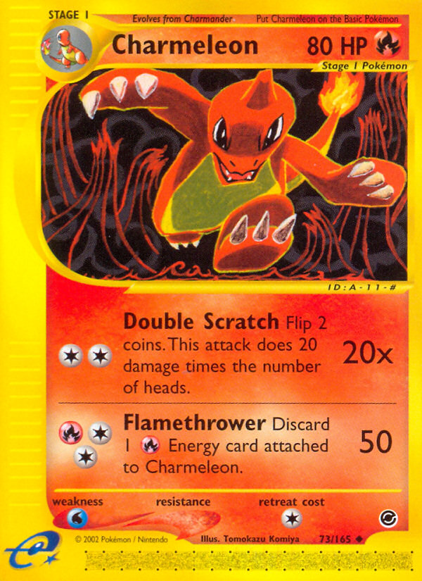 Charmeleon – Expedition Base Set 73/165 Pokémon card