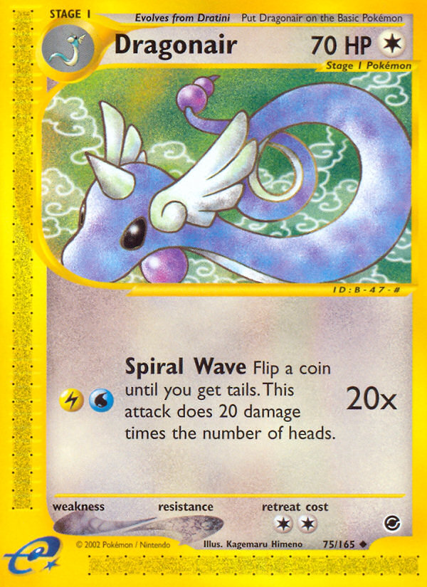 Dragonair – Expedition Base Set 75/165 Pokémon card