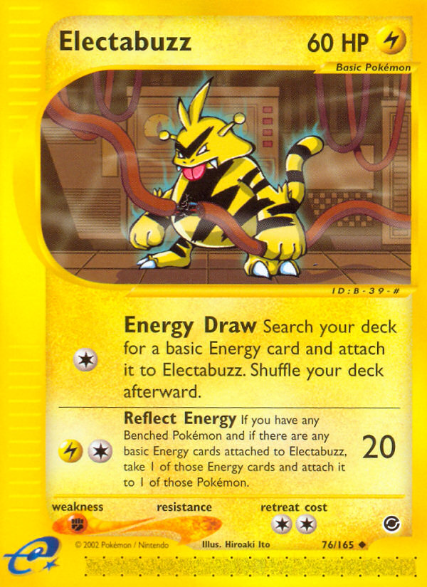 Electabuzz – Expedition Base Set 76/165 Pokémon card