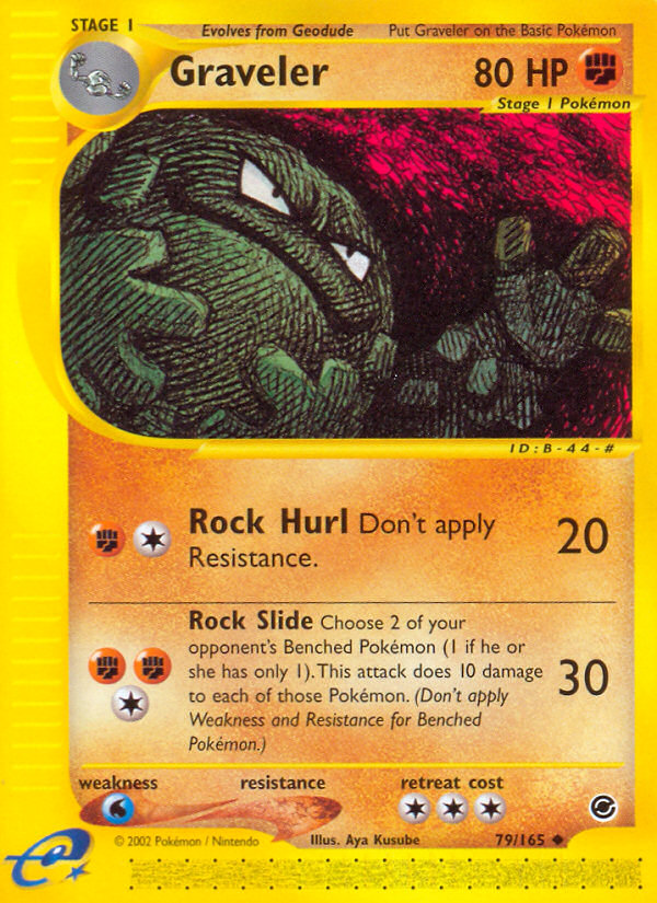 Graveler – Expedition Base Set 79/165 Pokémon card
