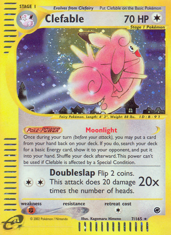 Clefable – Expedition Base Set 7/165 Pokémon card