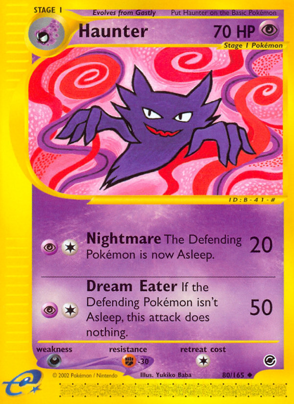 Haunter – Expedition Base Set 80/165 Pokémon card