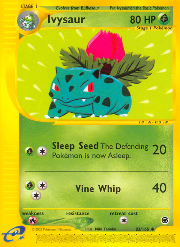 Ivysaur – Expedition Base Set 82/165 Pokémon card