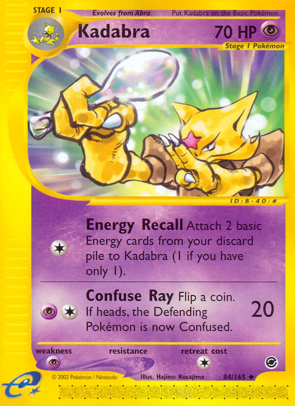 Kadabra – Expedition Base Set 84/165 Pokémon card