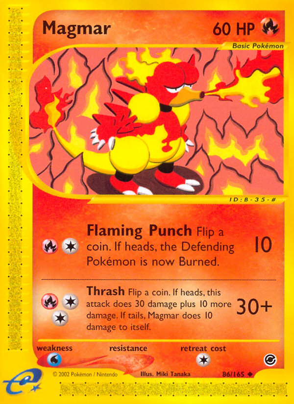 Magmar – Expedition Base Set 86/165 Pokémon card