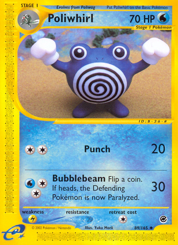 Poliwhirl – Expedition Base Set 89/165 Pokémon card