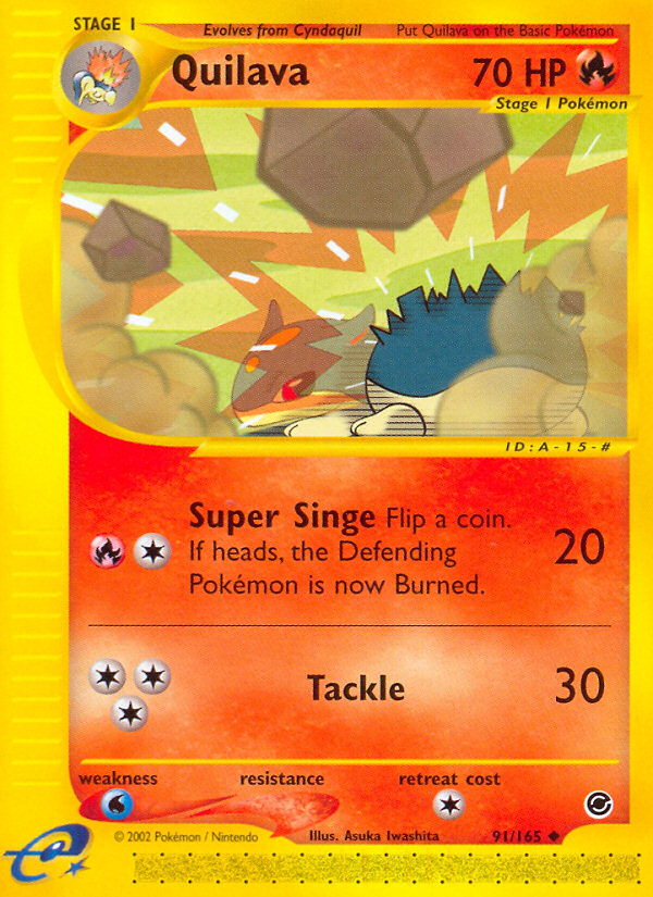 Quilava – Expedition Base Set 91/165 Pokémon card