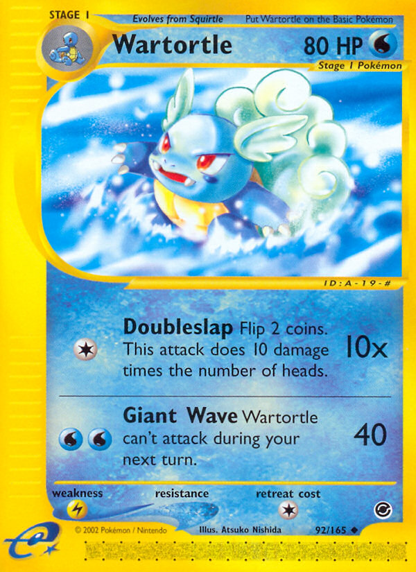 Wartortle – Expedition Base Set 92/165 Pokémon card
