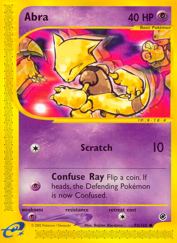 Abra – Expedition Base Set 93/165 Pokémon card