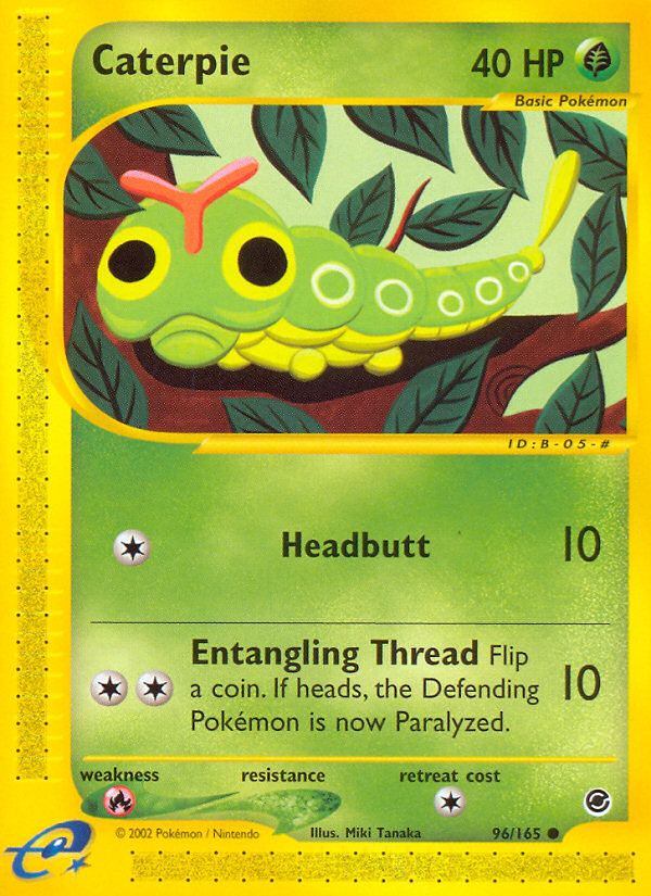 Caterpie – Expedition Base Set 96/165 Pokémon card