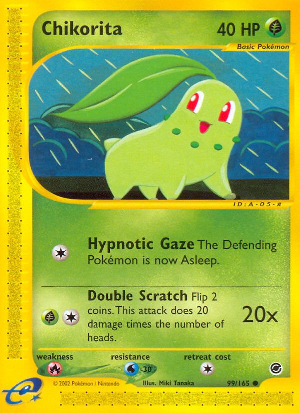 Chikorita – Expedition Base Set 99/165 Pokémon card
