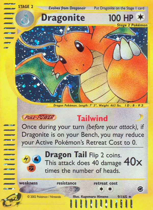 Dragonite – Expedition Base Set 9/165 Pokémon card