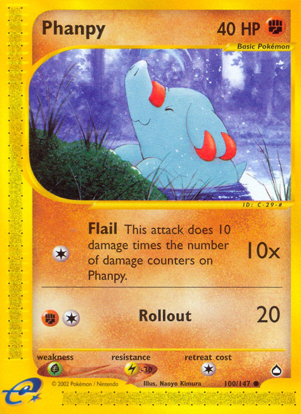 Phanpy – Aquapolis 100/147 Pokémon card