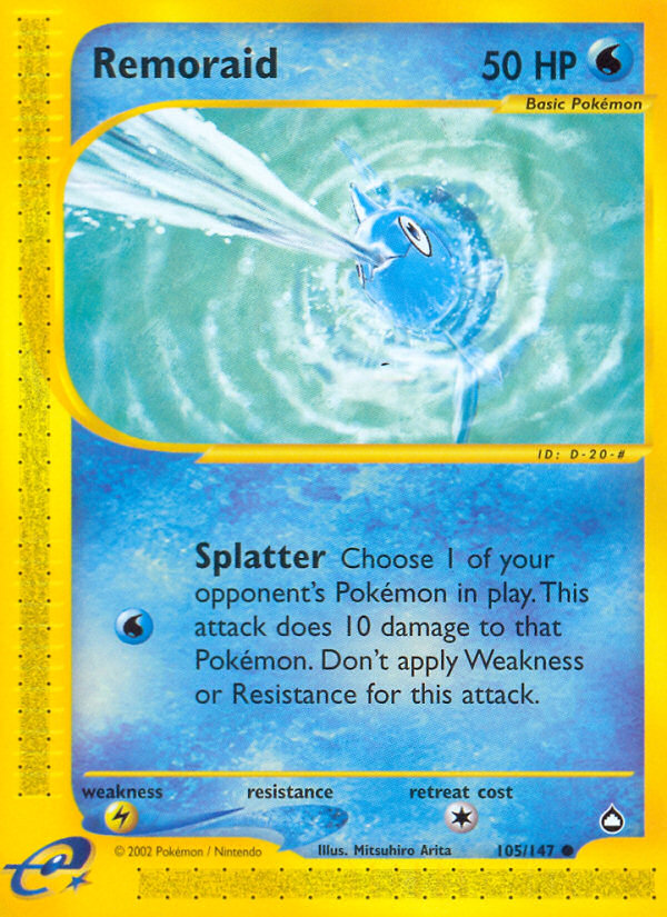 Remoraid – Aquapolis 105/147 Pokémon card