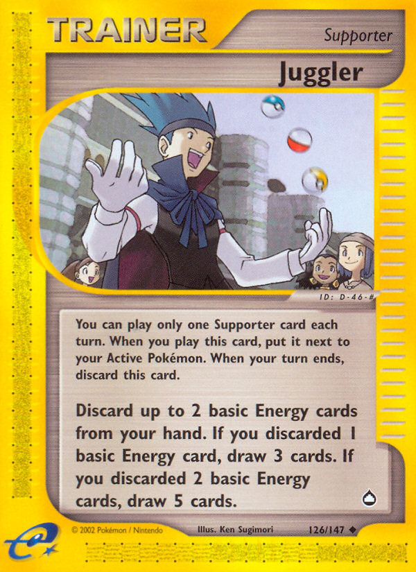 Juggler – Aquapolis 126/147 Pokémon card