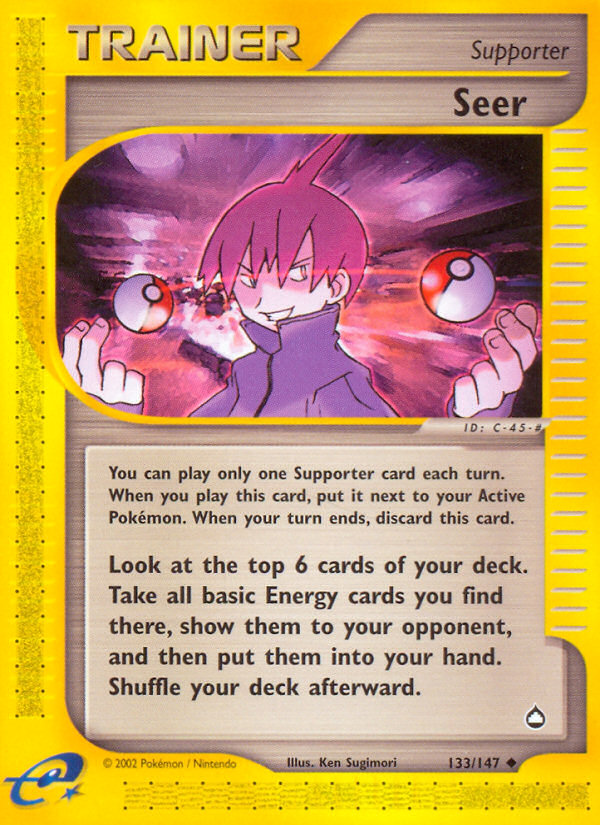 Seer – Aquapolis 133/147 Pokémon card