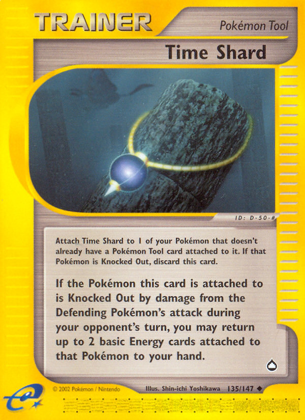 Time Shard – Aquapolis 135/147 Pokémon card