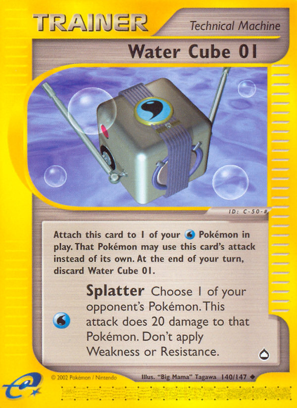 Water Cube 01 – Aquapolis 140/147 Pokémon card
