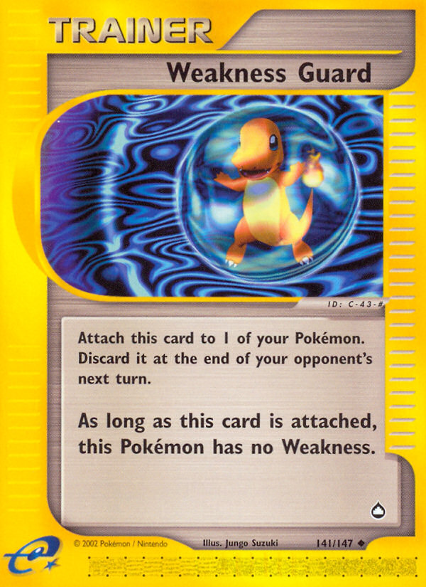 Weakness Guard – Aquapolis 141/147 Pokémon card