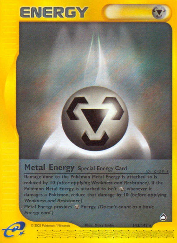 Metal Energy – Aquapolis 143/147 Pokémon card