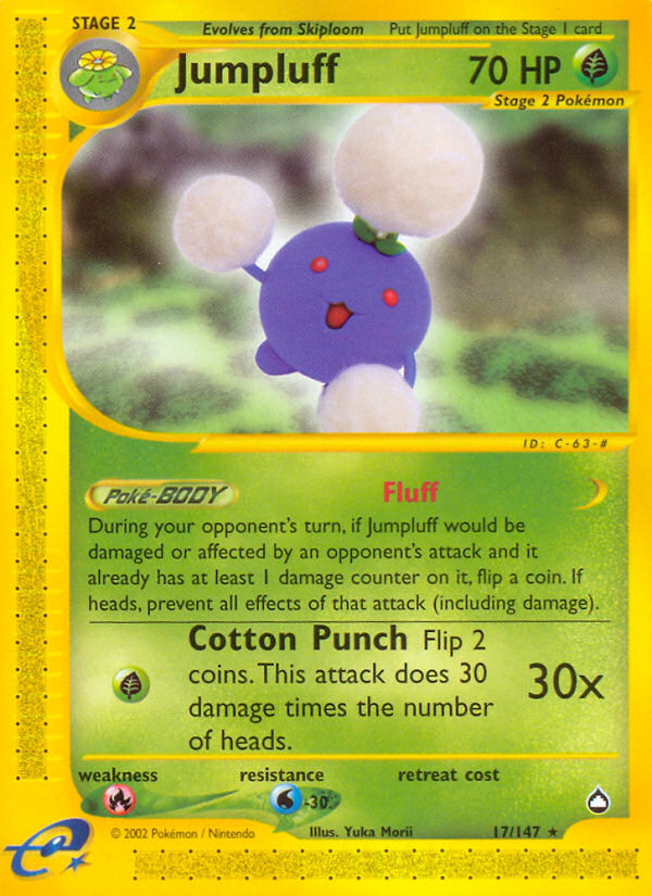 Jumpluff – Aquapolis 17/147 Pokémon card