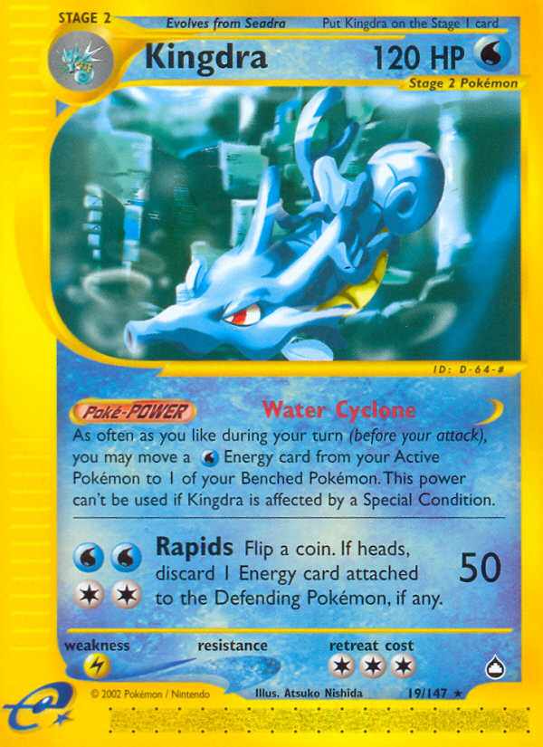 Kingdra – Aquapolis 19/147 Pokémon card