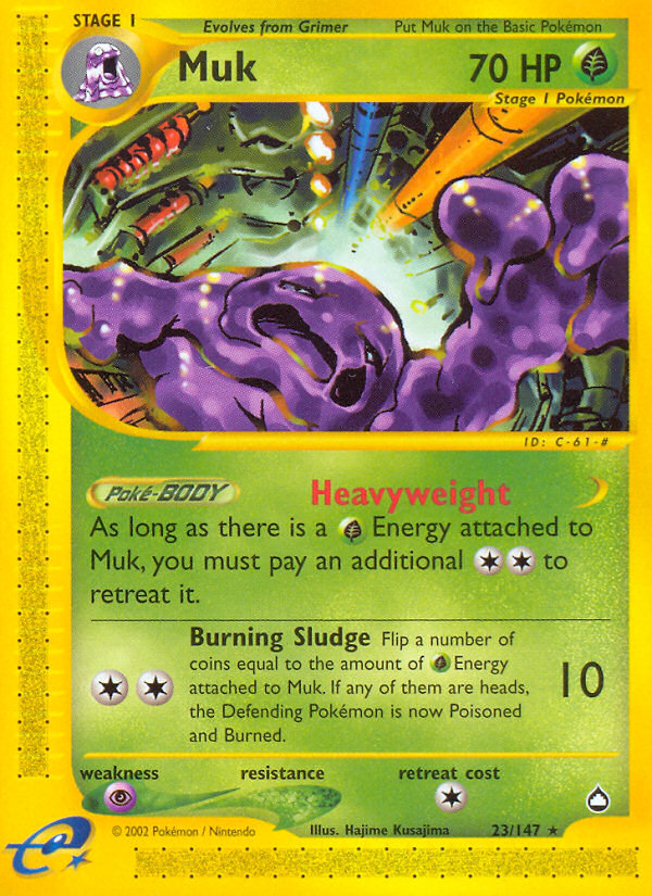 Muk – Aquapolis 23/147 Pokémon card