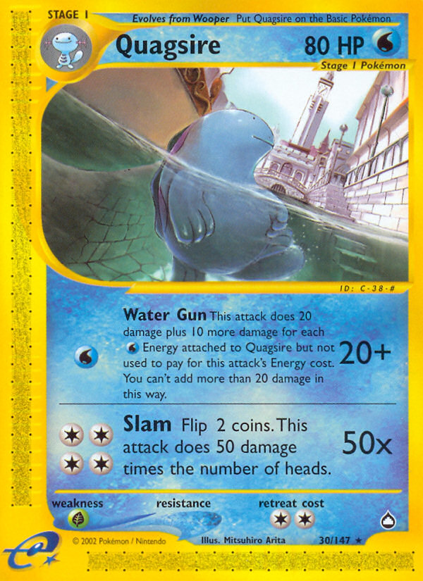 Quagsire – Aquapolis 30/147 Pokémon card