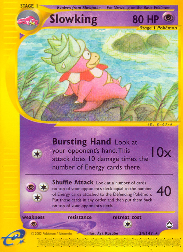 Slowking – Aquapolis 34/147 Pokémon card