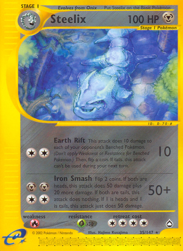 Steelix – Aquapolis 35/147 Pokémon card