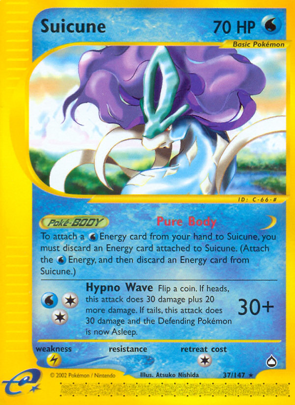 Suicune – Aquapolis 37/147 Pokémon card