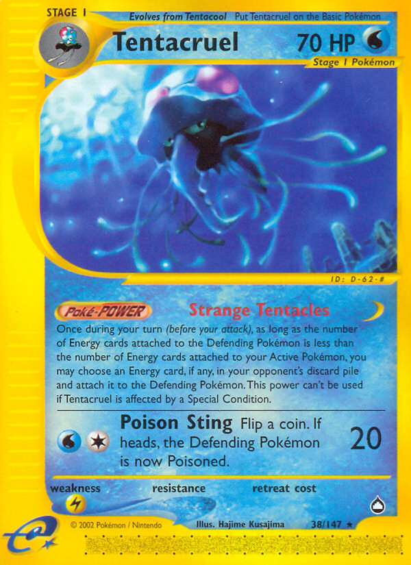 Tentacruel – Aquapolis 38/147 Pokémon card