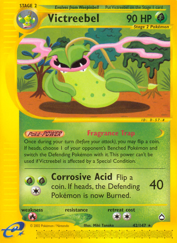 Victreebel – Aquapolis 42/147 Pokémon card
